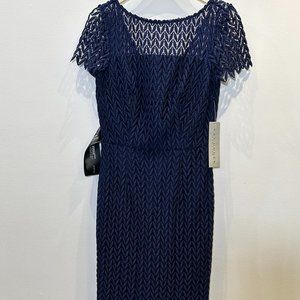 Kay Unger Tatum Floral Lace Midi Dress, Size 2, BNWT